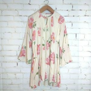 ILLA ILLA ◾ Long Sleeve High/Low Floral Mini Dress